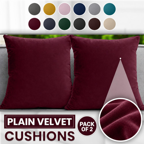 Crushed velvet cushion - crushed,
