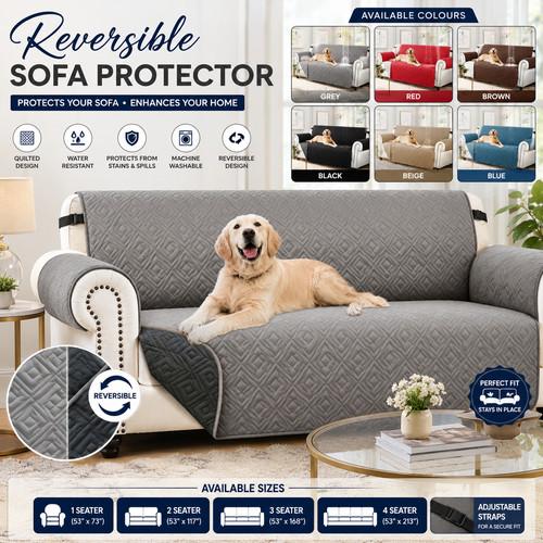 Reversible sofa slip - sofa, covers