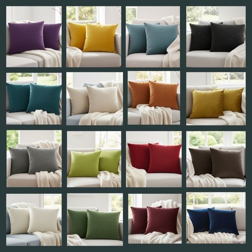 Luxury plain velvet - luxury, cushion