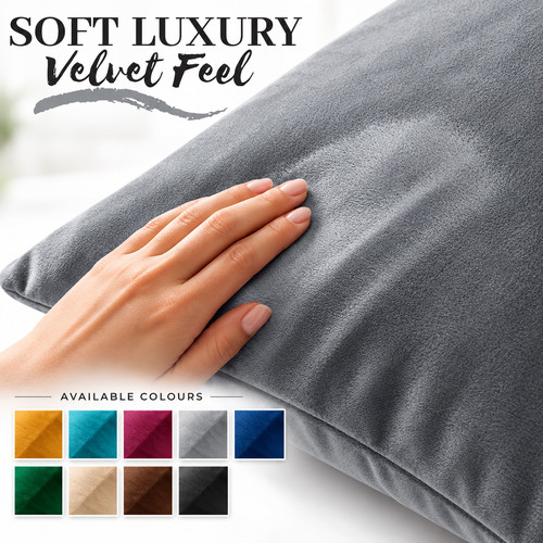 Soft velvet cushion covers - soft, 4