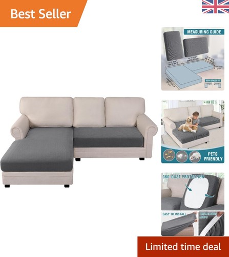 Perfect fit grey jacquard sofa - fit,