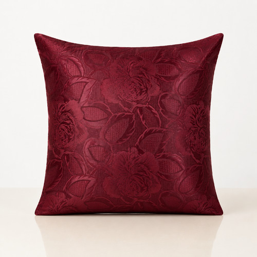 Cushion covers burgundy floral - burgundy,