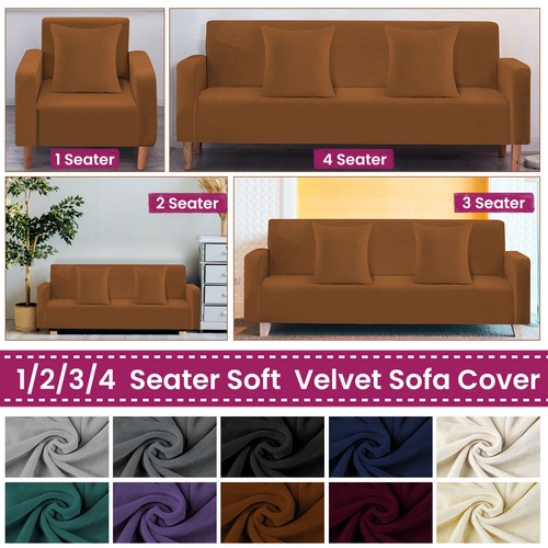 Stretch velvet sofa - stretch,