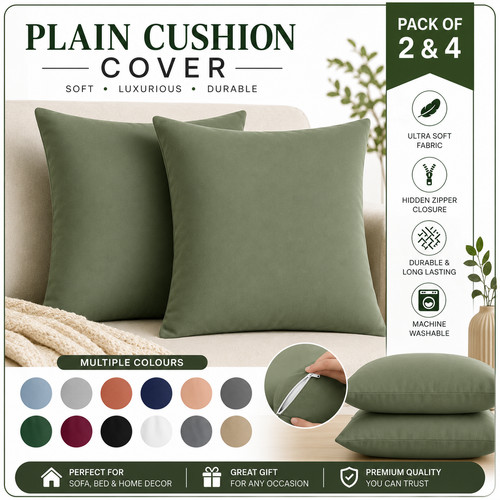 Plain dyed cushion cover 4 - plain,
