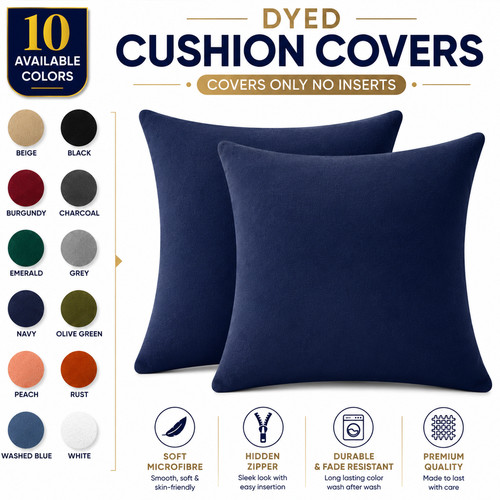 Luxury dyed cushion - dyed, &