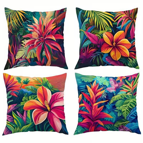Tropical cushion covers 4pcs - tropical,