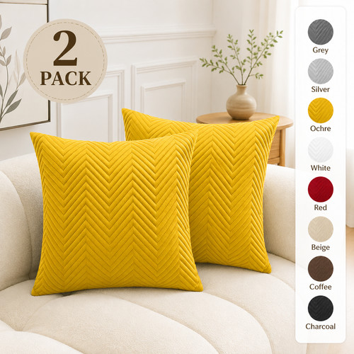 Pack embossed velvet cushion - embossed,