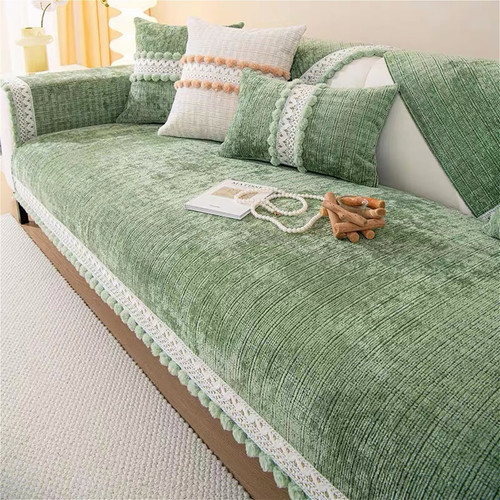 Chenille sofa cover non - chenille,