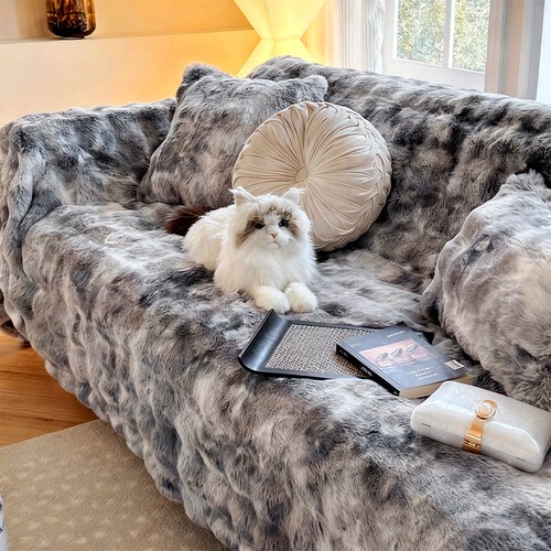 Soft faux rabbit fur - soft, sofa