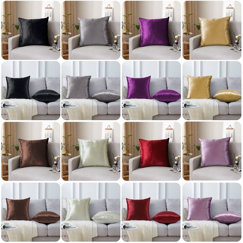 Crushed velvet cushion - velvet, covers