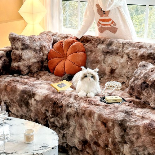 Soft faux rabbit - rabbit, sofa