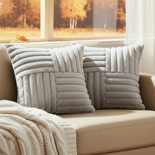 Luxury plush cushion covers - plush,