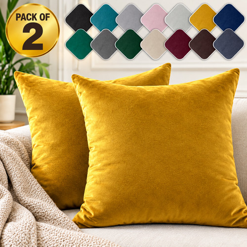 Plush velvet cushion cover - cushion,