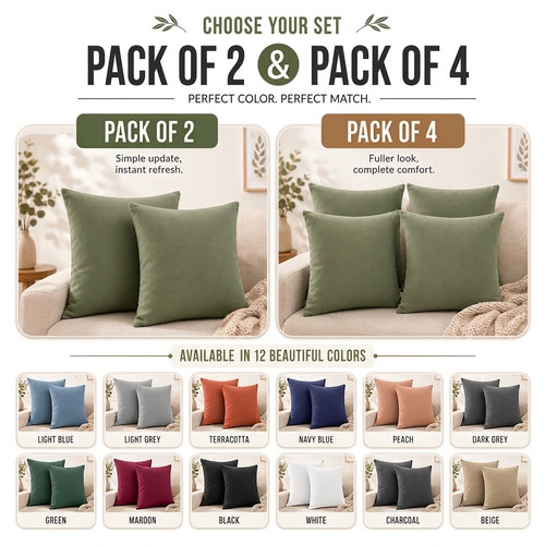 Plain dyed cushion cover 4 - plain,