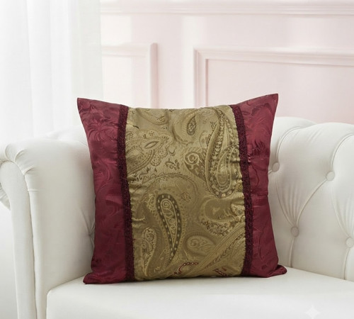 Cushion covers gold red set - gold,