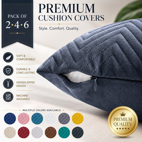 Large filled velvet cushion - large,