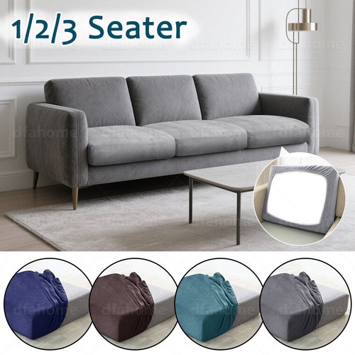 Elastic velvet sofa seat pad - velvet,