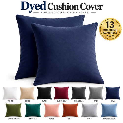 Plain dyed cushion cover - cushion,